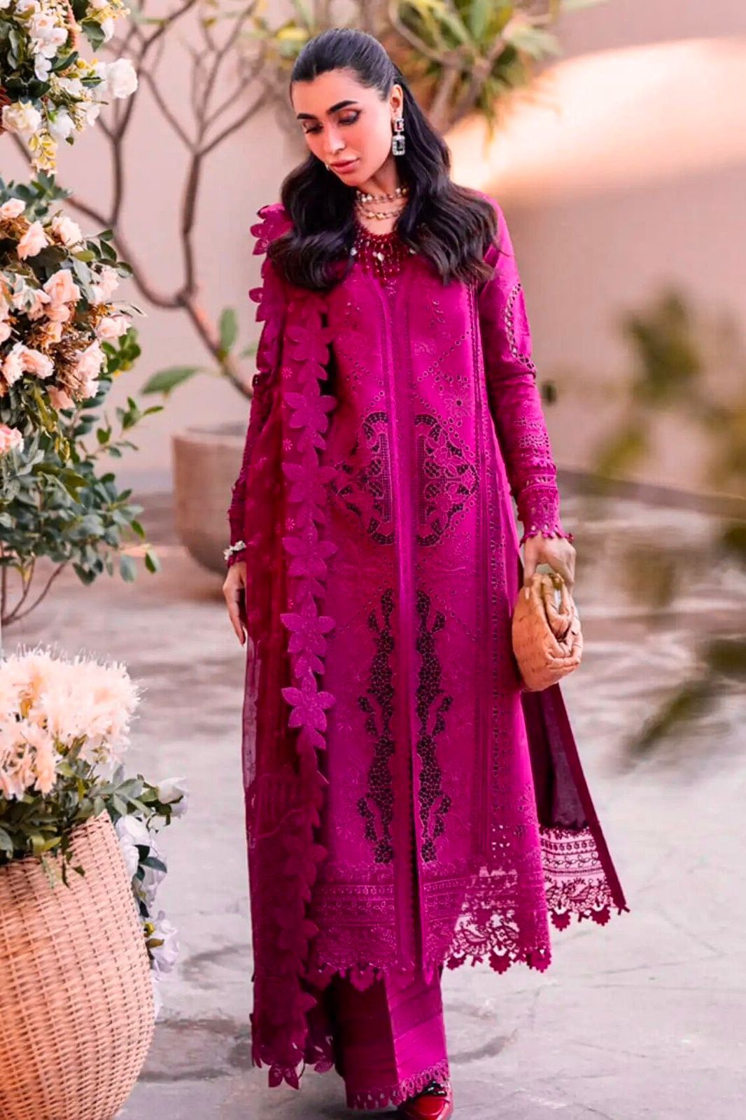 QALAMKAR 3pc Summer Casual Collection Code:7116