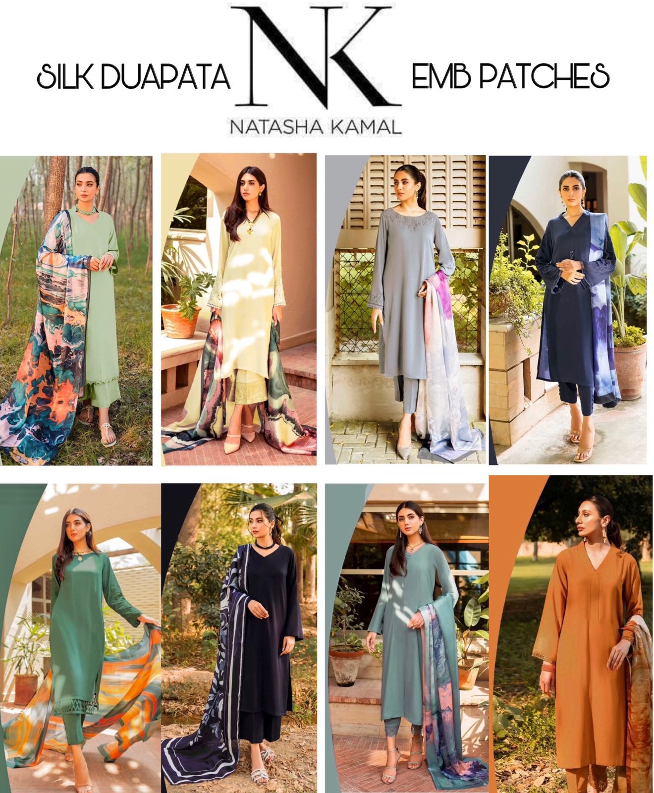 NATASHA KAMAL 3pc Summer Casual Collection Code:2025