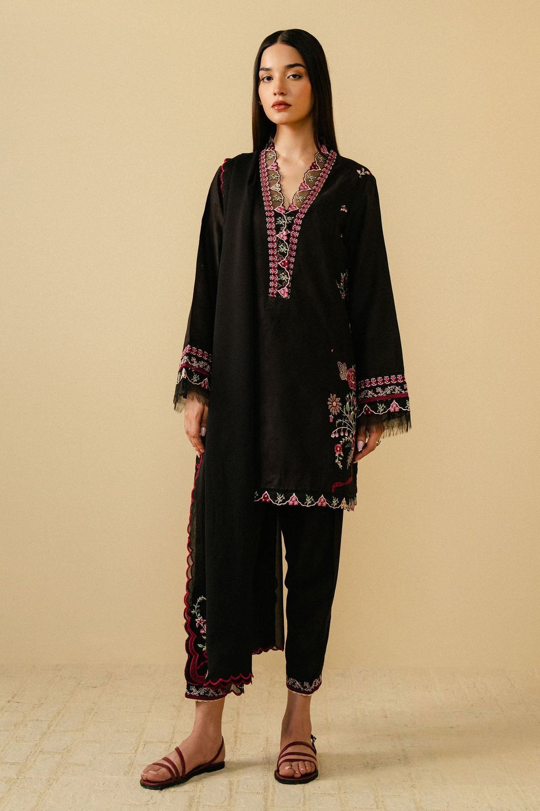 ZARA SHAHJHAN 3pc Summer Casual Collection Code: 7009