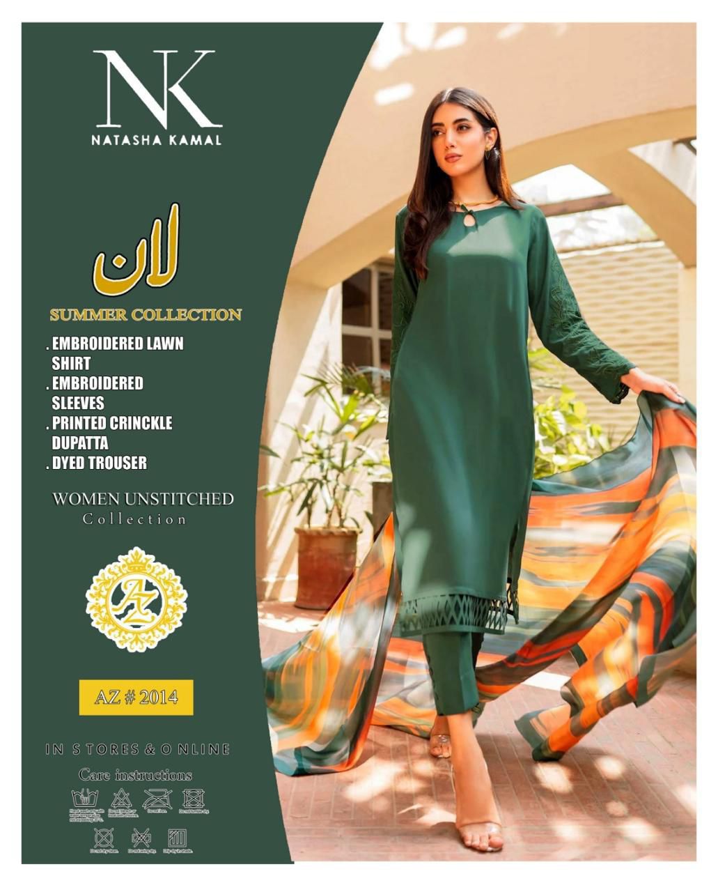 NATASHA KAMAL Hit Article 3Pc in Summer Collection