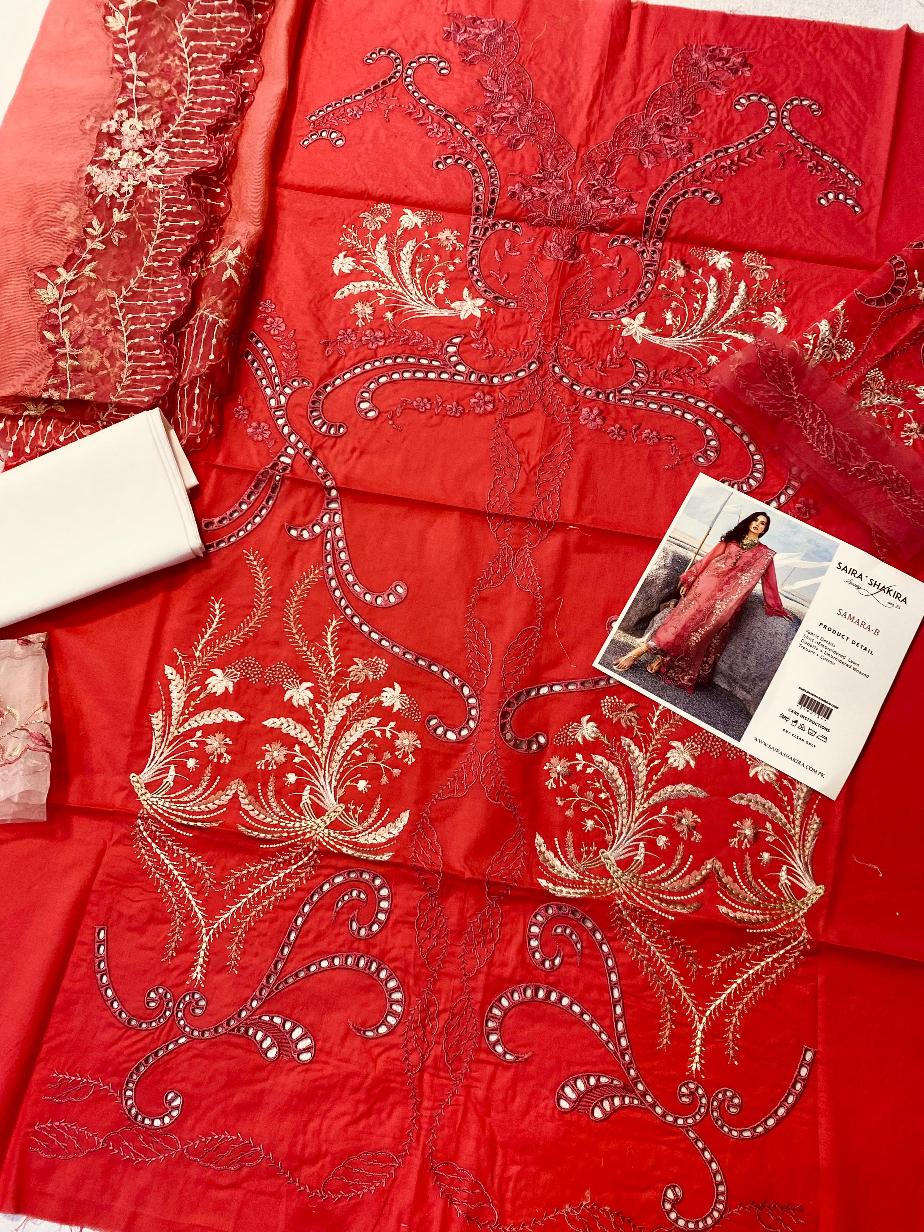 SAIRA SHAKIRA Luxury Lawn '25 SAMARA-B