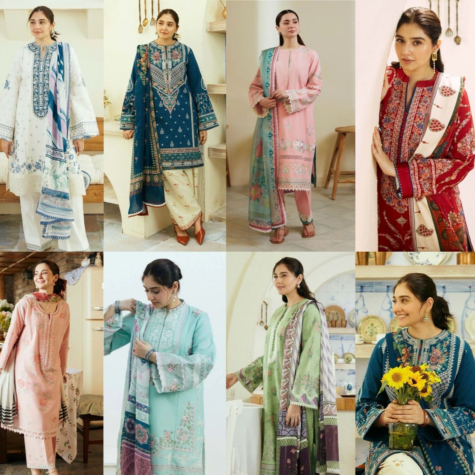 COCO BY ZARA Shahjahan 3pc Summer Casual Collection Code:1016az