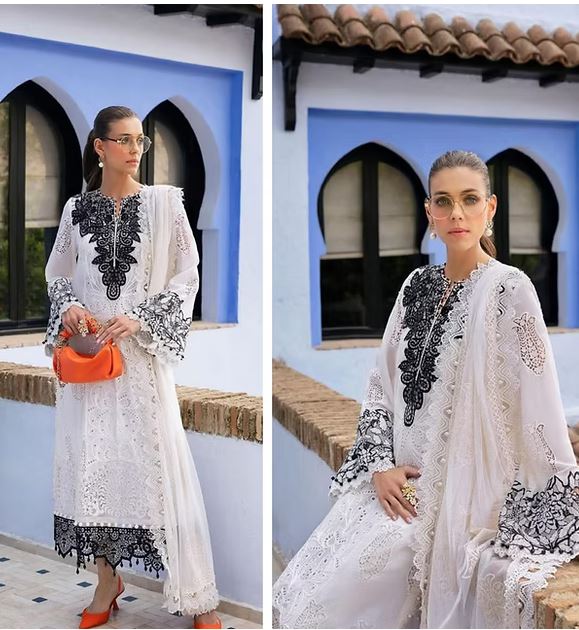 MariaB Luxury lawn 2025 Hit Code 5A Top Hit Articles