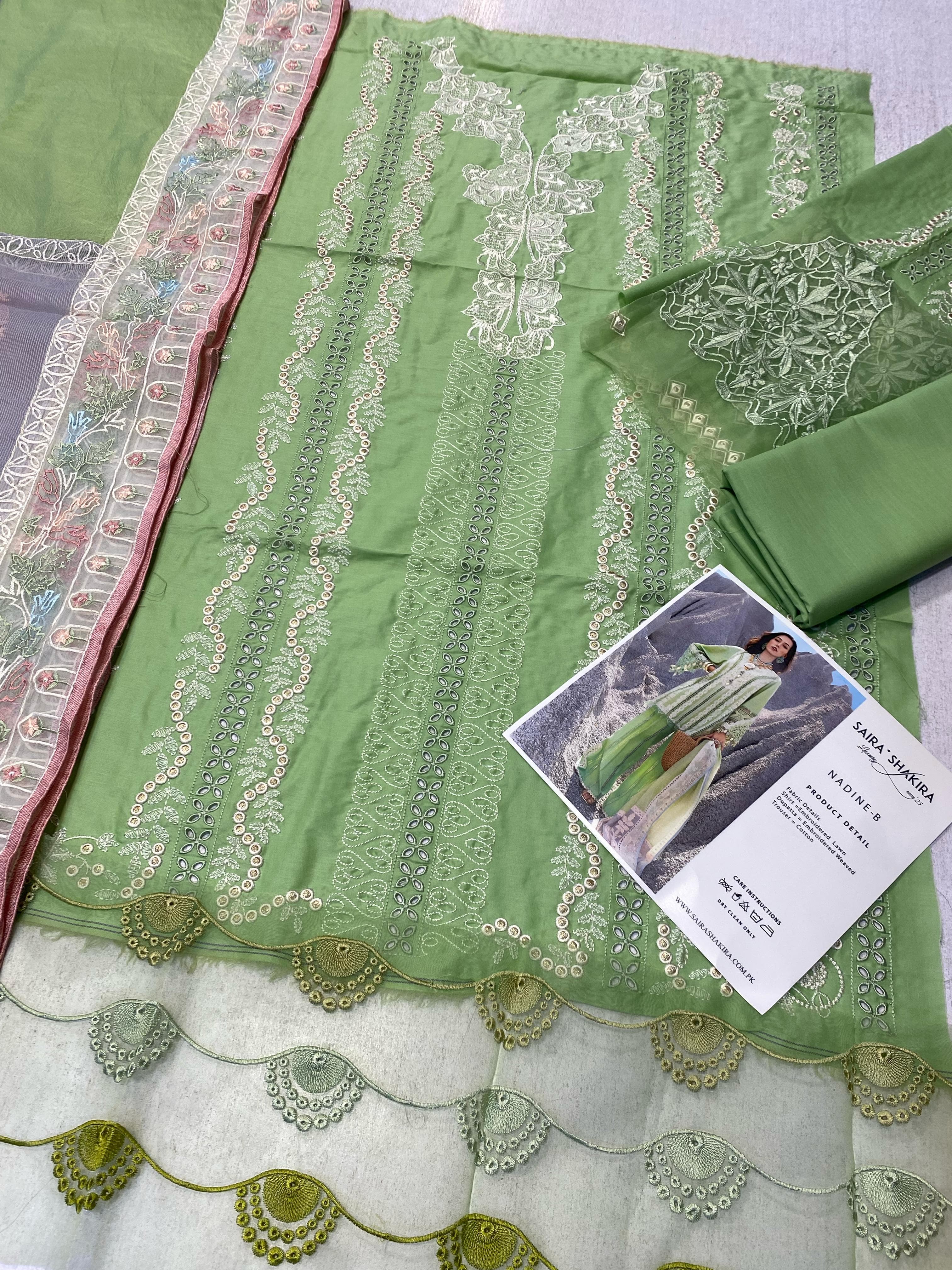 Saira Shakira Luxury Lawn Collection NADINEB Unstitched