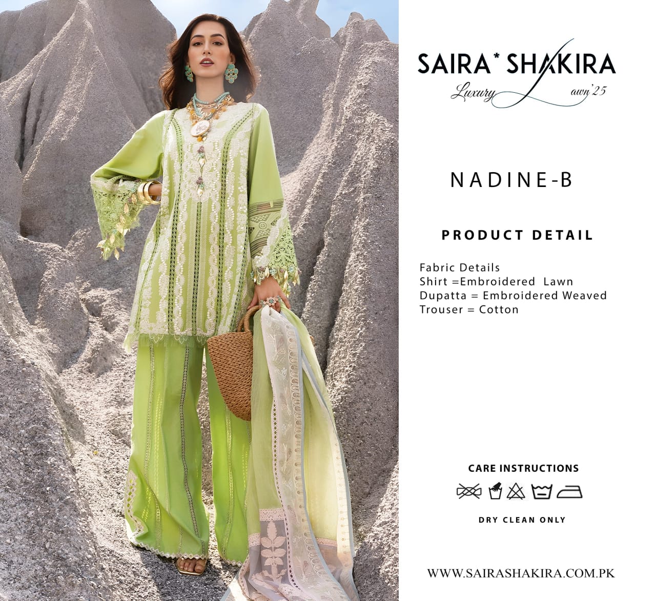 Saira Shakira Luxury Lawn Collection NADINEB Unstitched