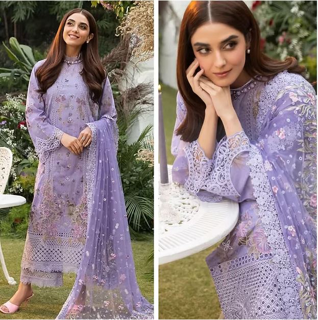 Sobia nazir Luxury Lawn 2025 Hit Code 15A Levender