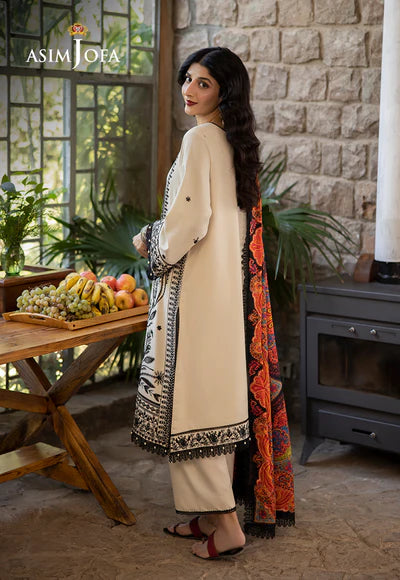 Asim Jofa  AJUW-26 EMBROIDERED VISCOSE 3 PC