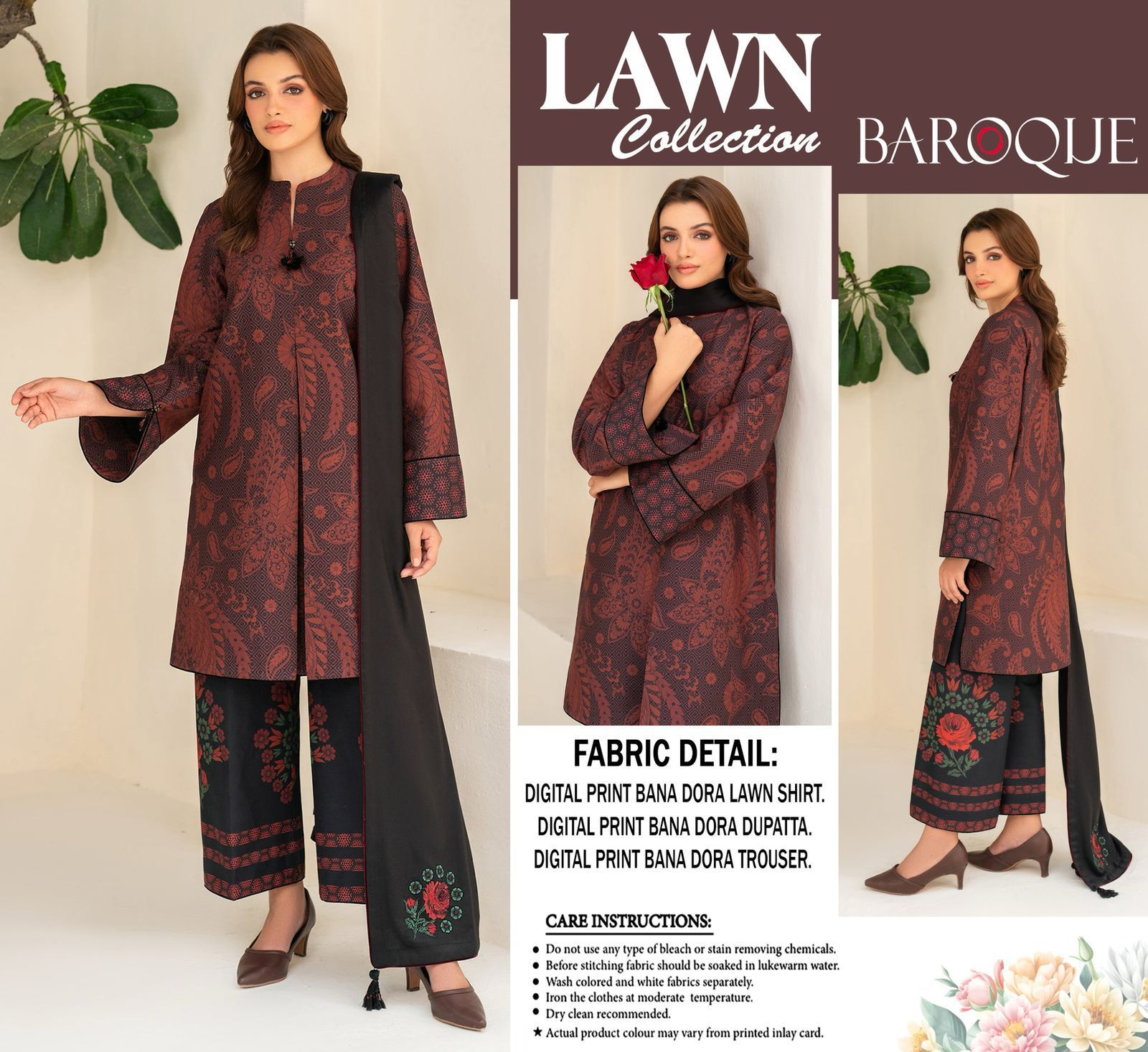 BAROUQE 3pc Summer Casual Collection&nbsp Code PE05