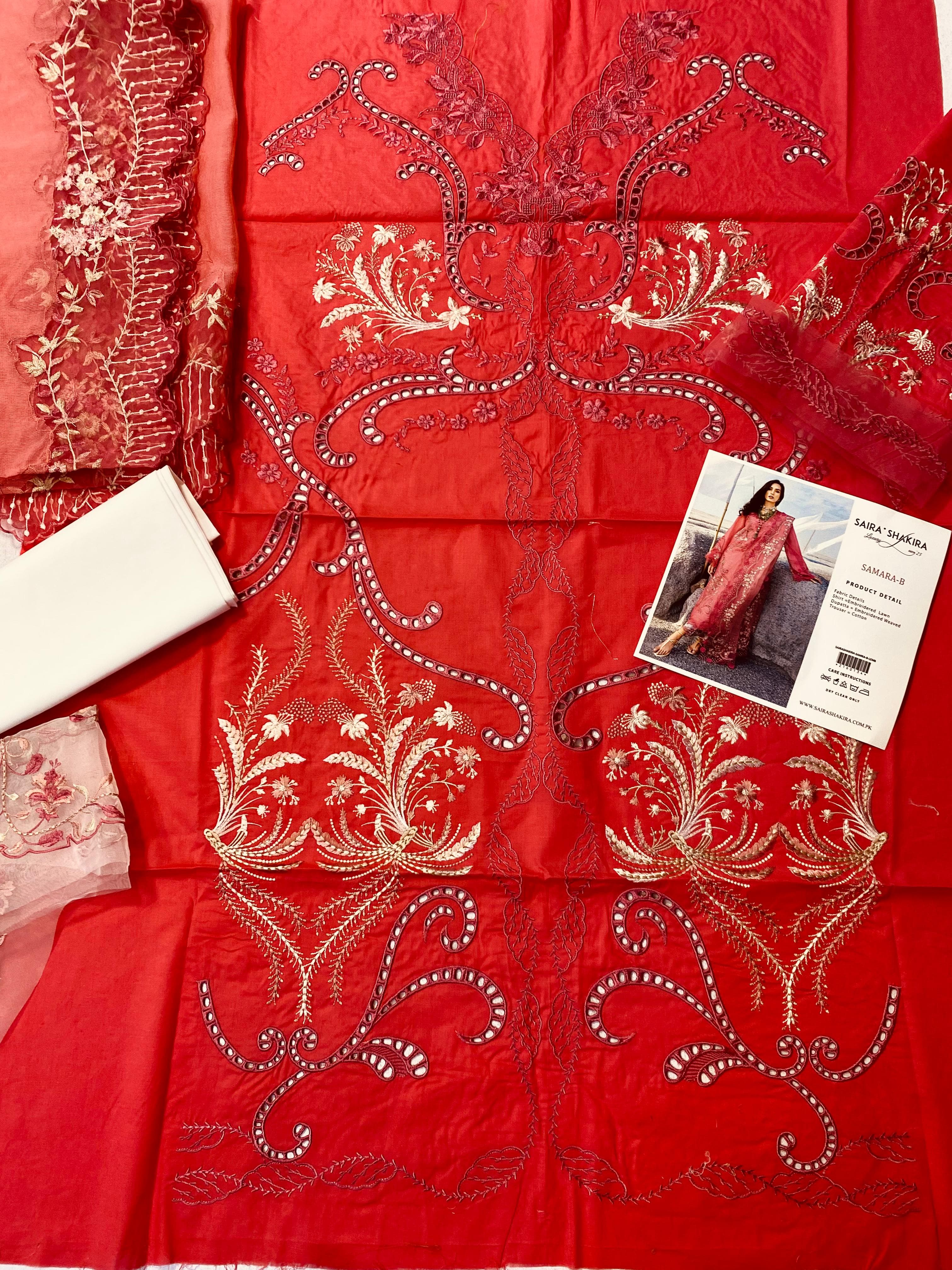 SAIRA SHAKIRA Luxury Lawn '25  SAMARA-B