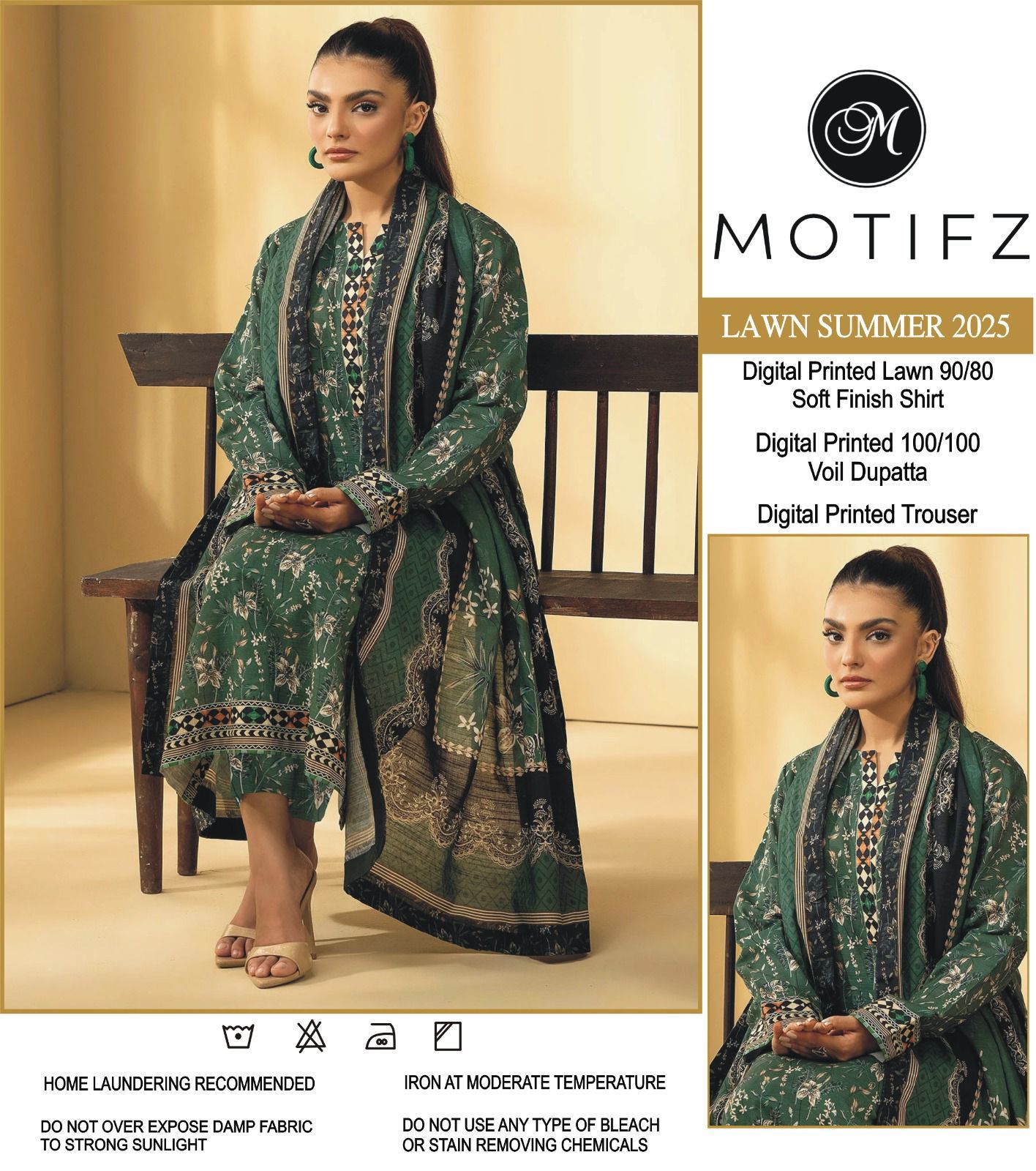 MOTIFZ 3pc Summer Eid Collection&nbsp; Code:PE001 unstiched