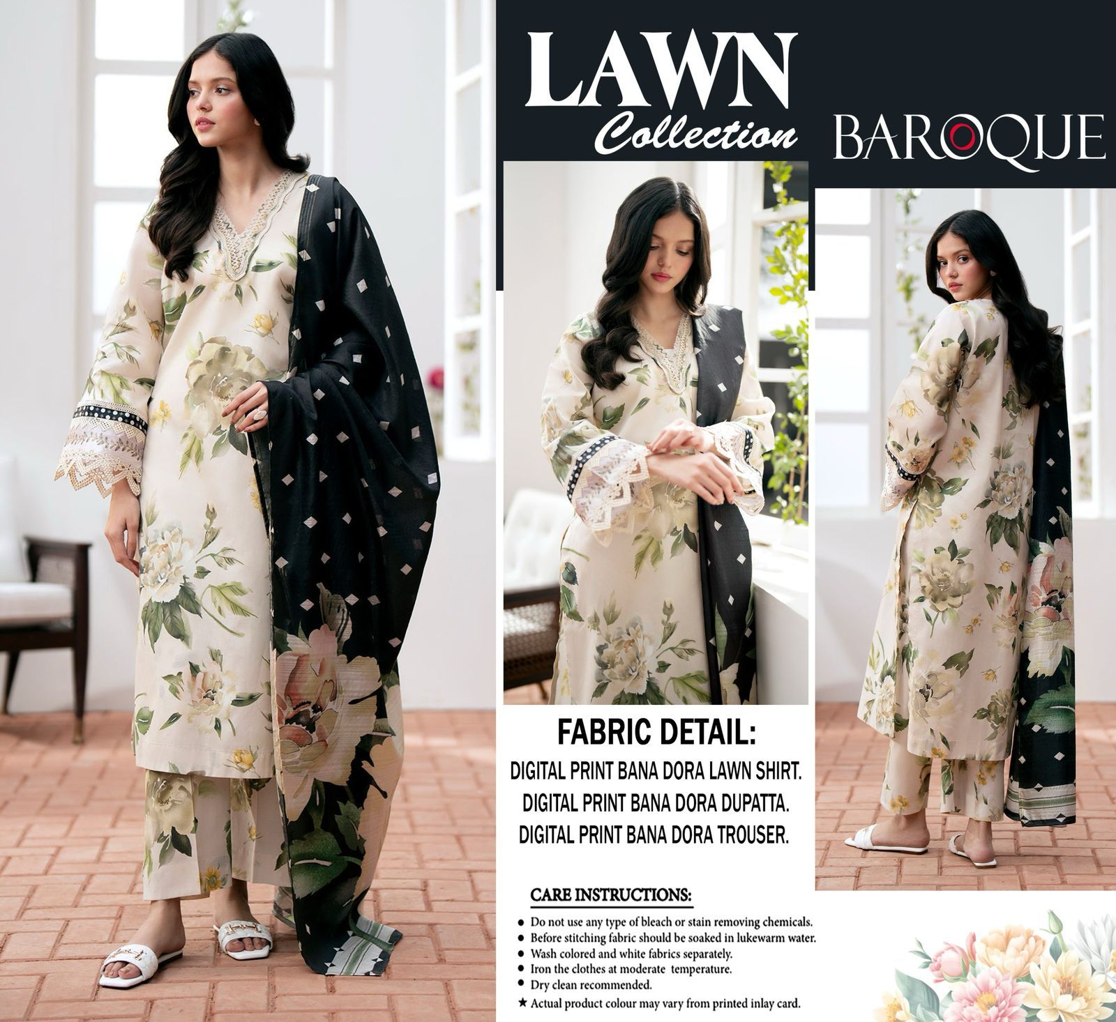 BAROUQE 3pc Summer Casual Collection&nbsp Code PE05