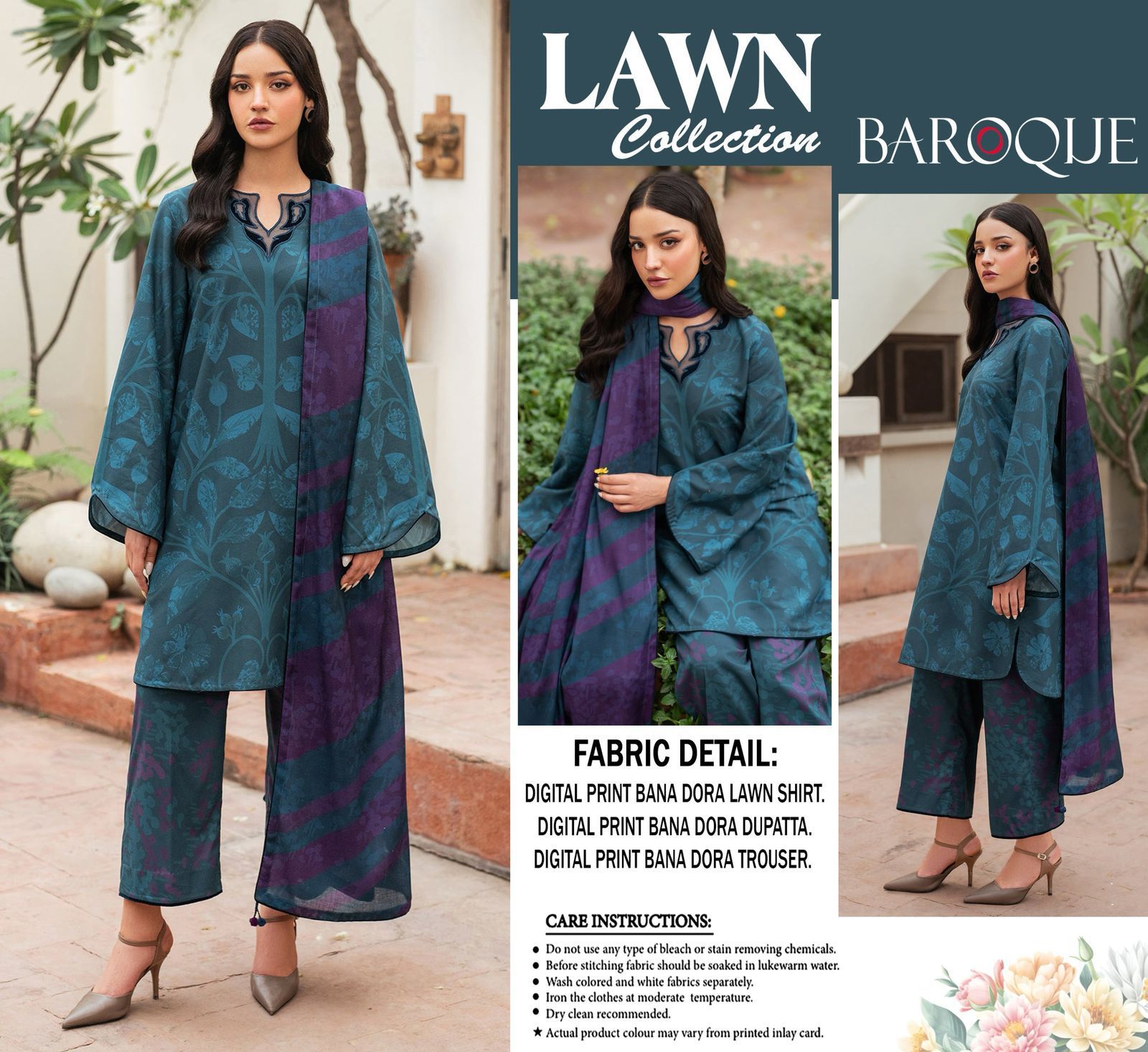 BAROUQE 3pc Summer Casual Collection&nbsp Code PE05