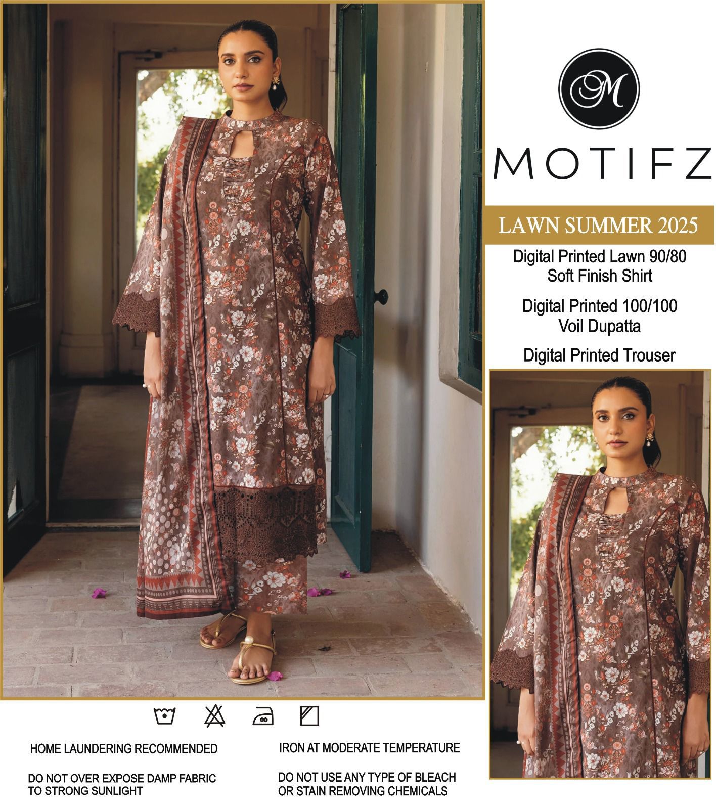 MOTIFZ 3pc Summer Eid Collection&nbsp; Code:PE001 unstiched