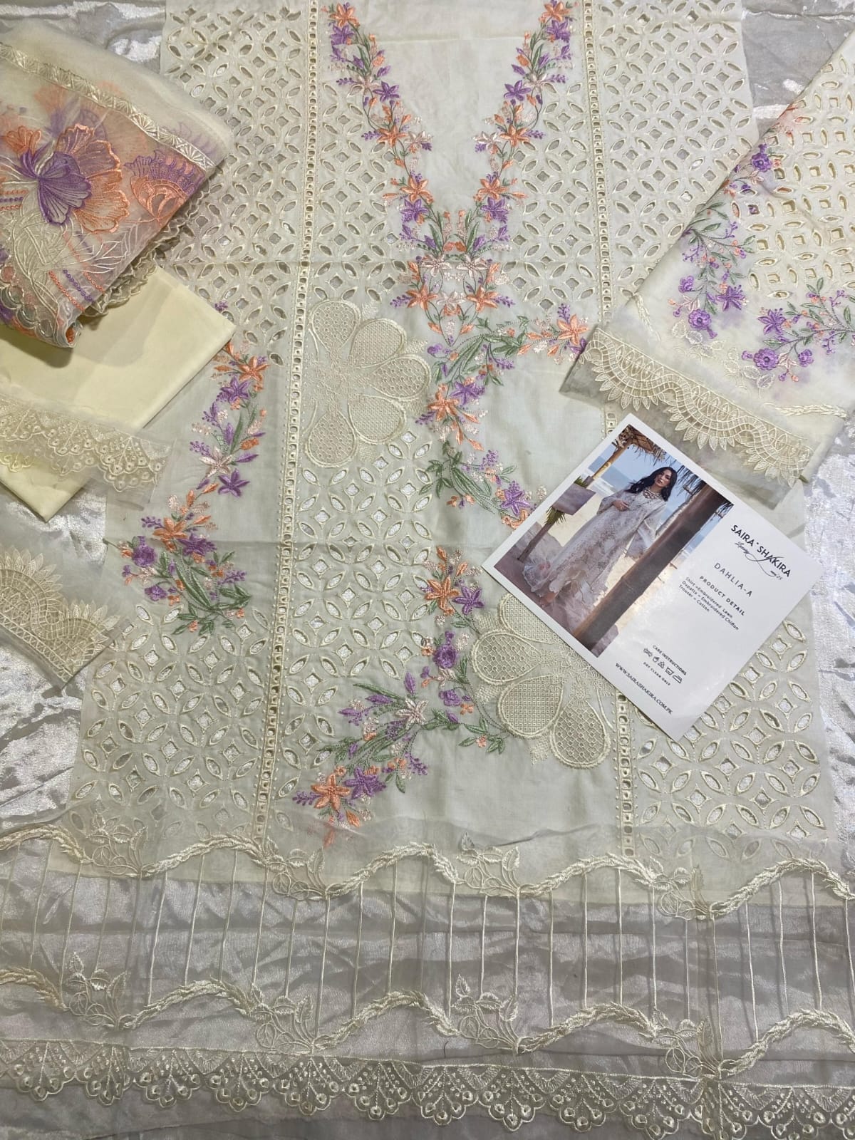 SAIRA SHAKIRA  -  DESIGN DAHLIA-A  LUXURY LAWN 2025 UNSTITCHED