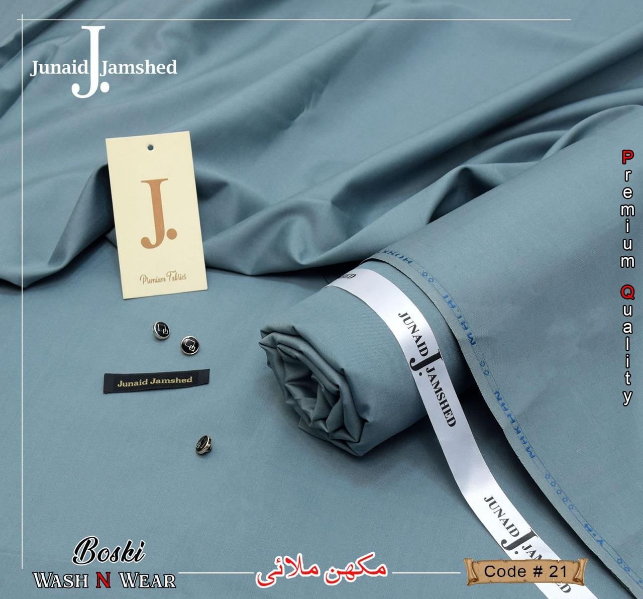 Brand *JUNAID JAMSHED.* J. *Boski Slub Wash n wear thread Stuff
