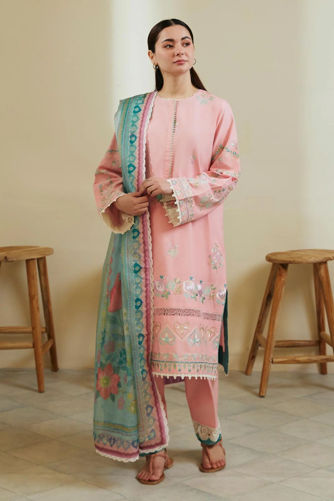 COCO BY ZARA Shahjahan 3pc Summer Casual Collection  Code:1016az